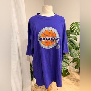 Vintage Sacramento Kings T-Shirt NWT – 90s/00s NBA Store‎ Deadstock XL Purple